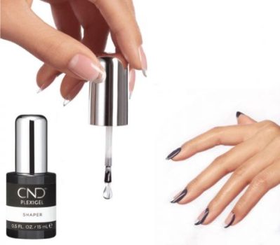 Mujer utilizando producto Plexigel de CND